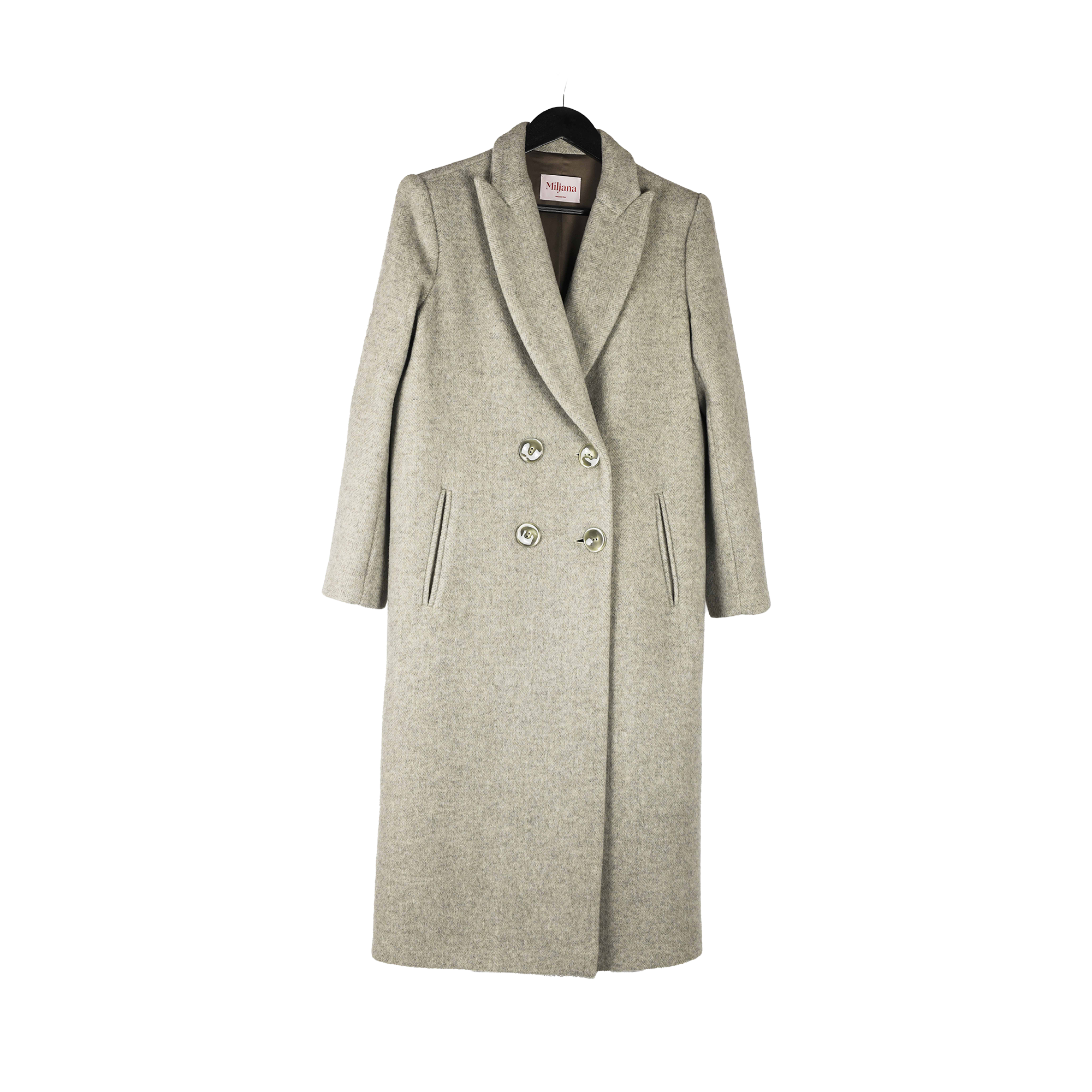 cappotto lana grigio chiaro