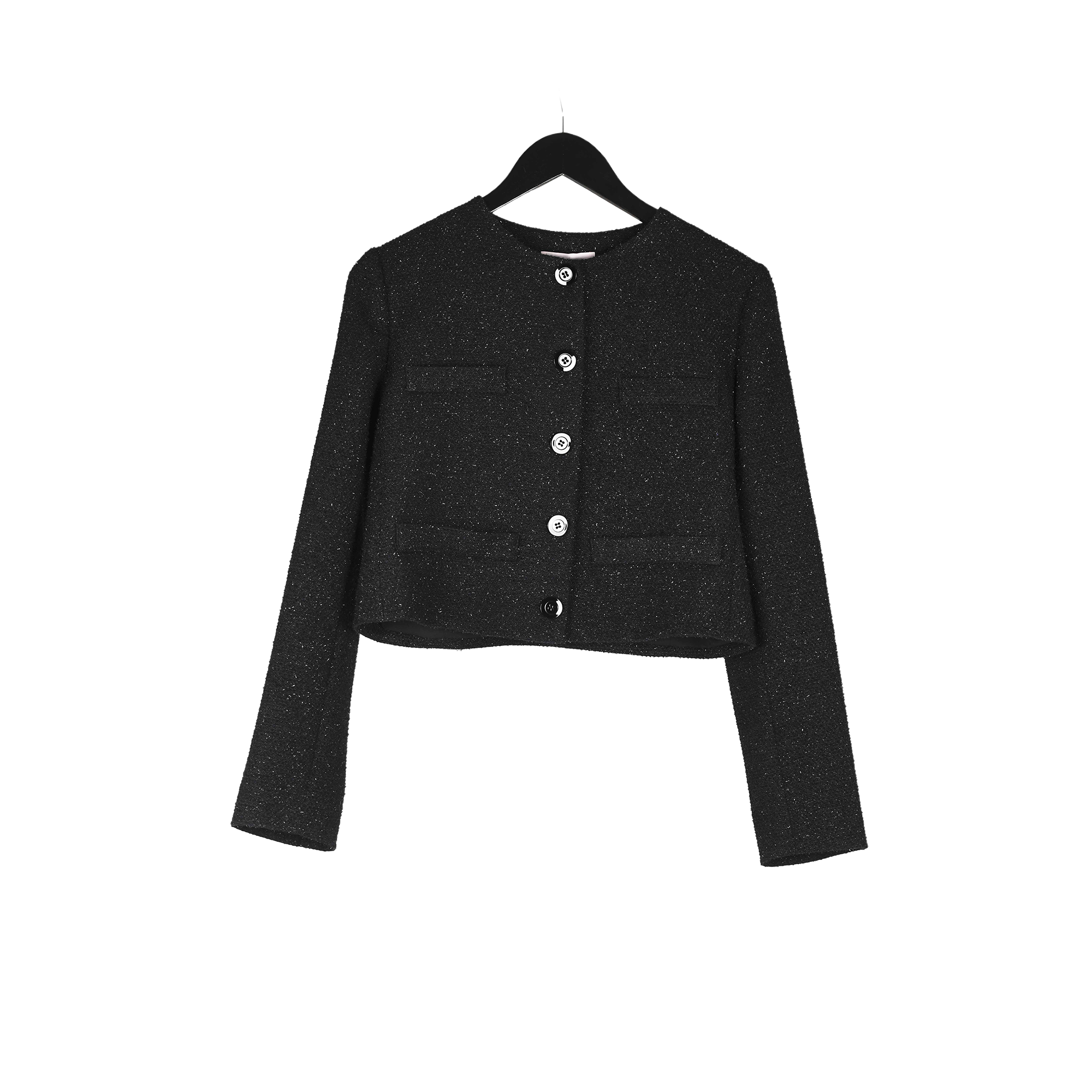 giacca nera brillantini